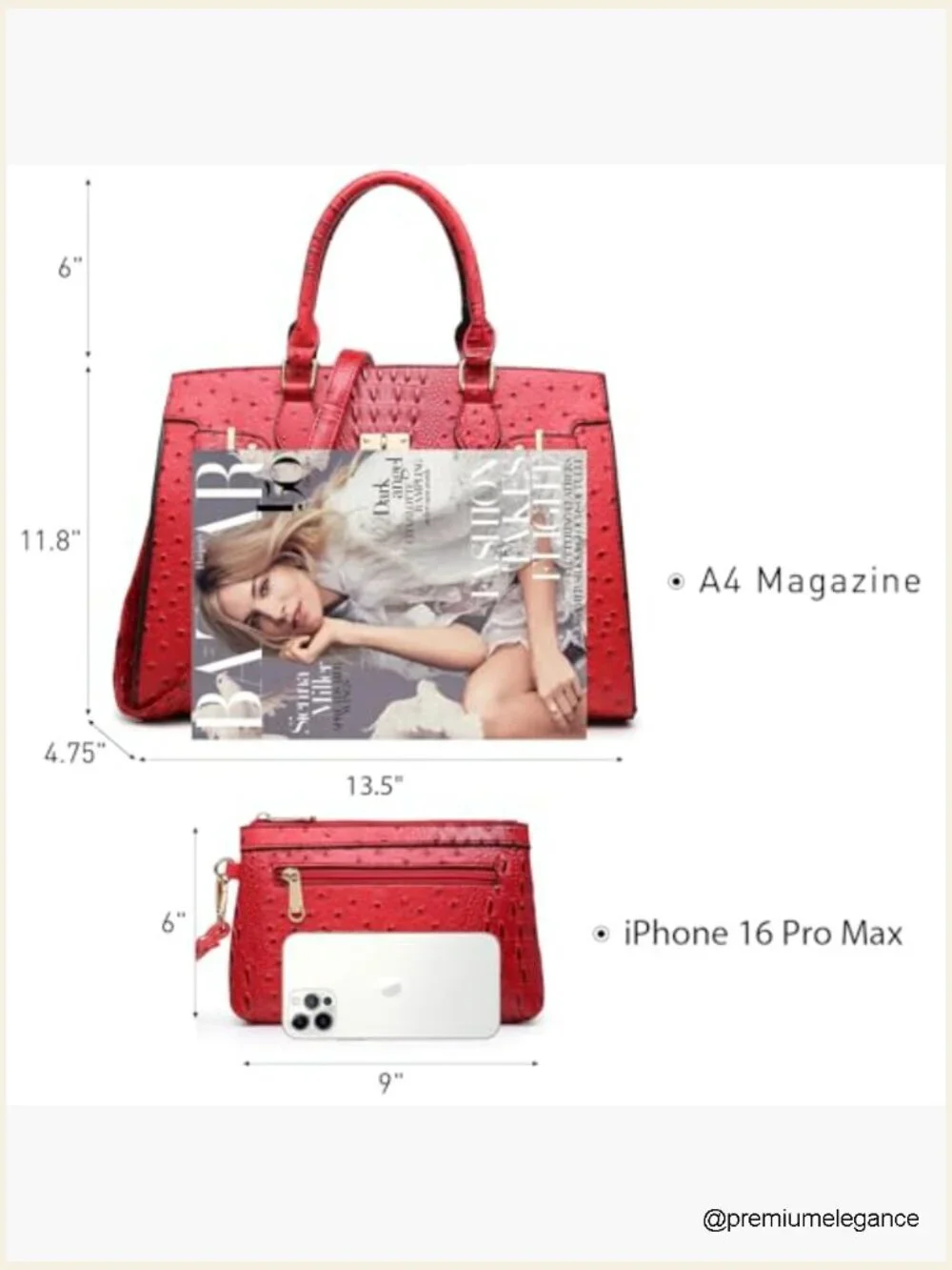 Vegan Leather Satchel Tote Handbag Set with Wallet Work Bag